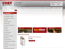 Tablet Screenshot of chefsupply.com